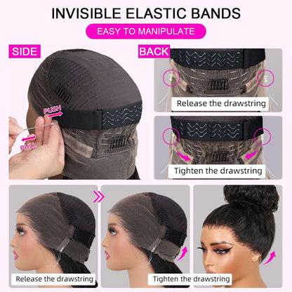 360 Full HD Lace Front Wig Body Wave Hair Wig with Baby Hair Pre-Plucked 100% Human Hair Wig Natural Black Color For Women