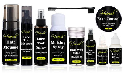 Lace Glue Waterproof For Lace Front Wig + Plant Glue Remover + Hair Wax Stick + Lace Tint Spray