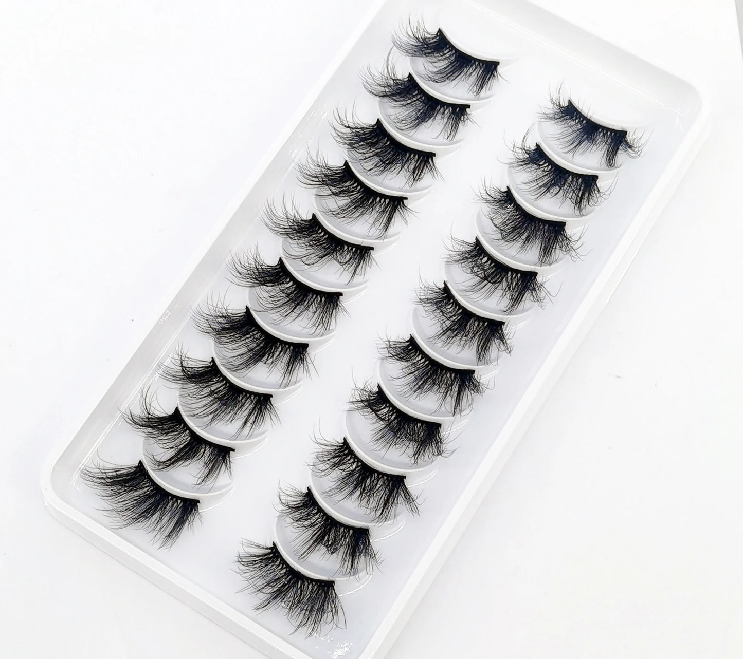 New 10 Pairs Crisscross Half Eye Lashes Natural False eyelashes Handmade 3D Mink Lashes Makeup Tools Reusable Eyelash Extension