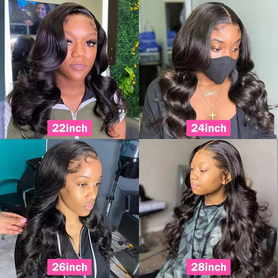 30 40 Inch Hd Body Wave Lace Front Wig Pre Plucked 13x4 13x6 Loose Wave Lace Frontal Wig 100% Human Hair Wigs On Clearance Sale