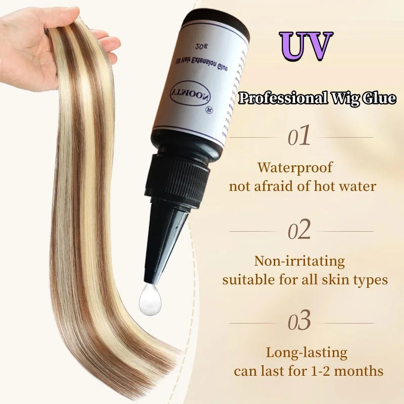 20g UV GLUE for Hair Extension Wig Adhesive Bonding Lasting No Irritant Waterproof oil proof Professional Barbershop accessories