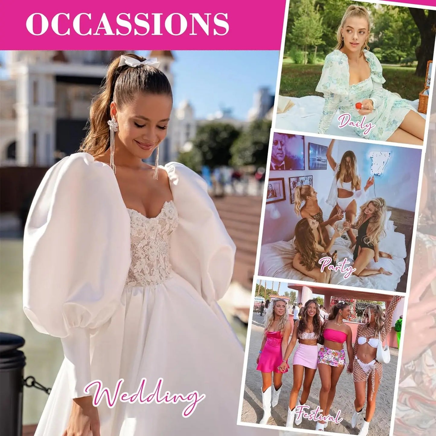 12" Ponytail Extension Classic Loose Curly Wavy Claw Clip Hair Hairpieces for Women Ash Blonde with Highlights Daily Party Use