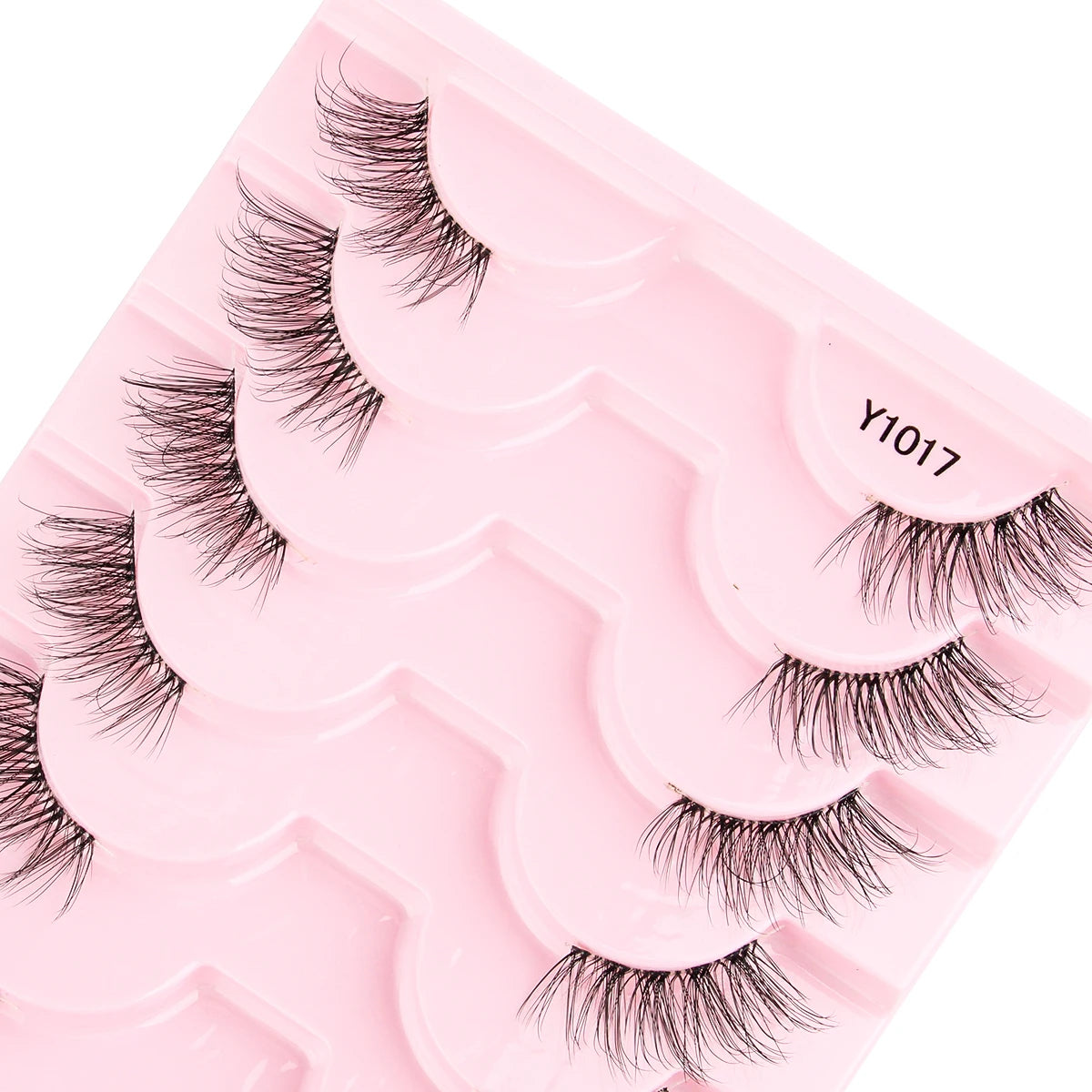 Cat Eye Lash 3/5/10 Pairs Half Lashes Natural Long False Eyelashes Wispy 3D Mink Lashes Volume Faux Cilios Extension Makeup Tool