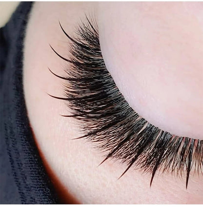 Wispy Fairy Eyelashes Individual Cluster Spikes Lash Wispy Premade Russian Matte Promade Wispy Spikes False Eyelash Extensiones