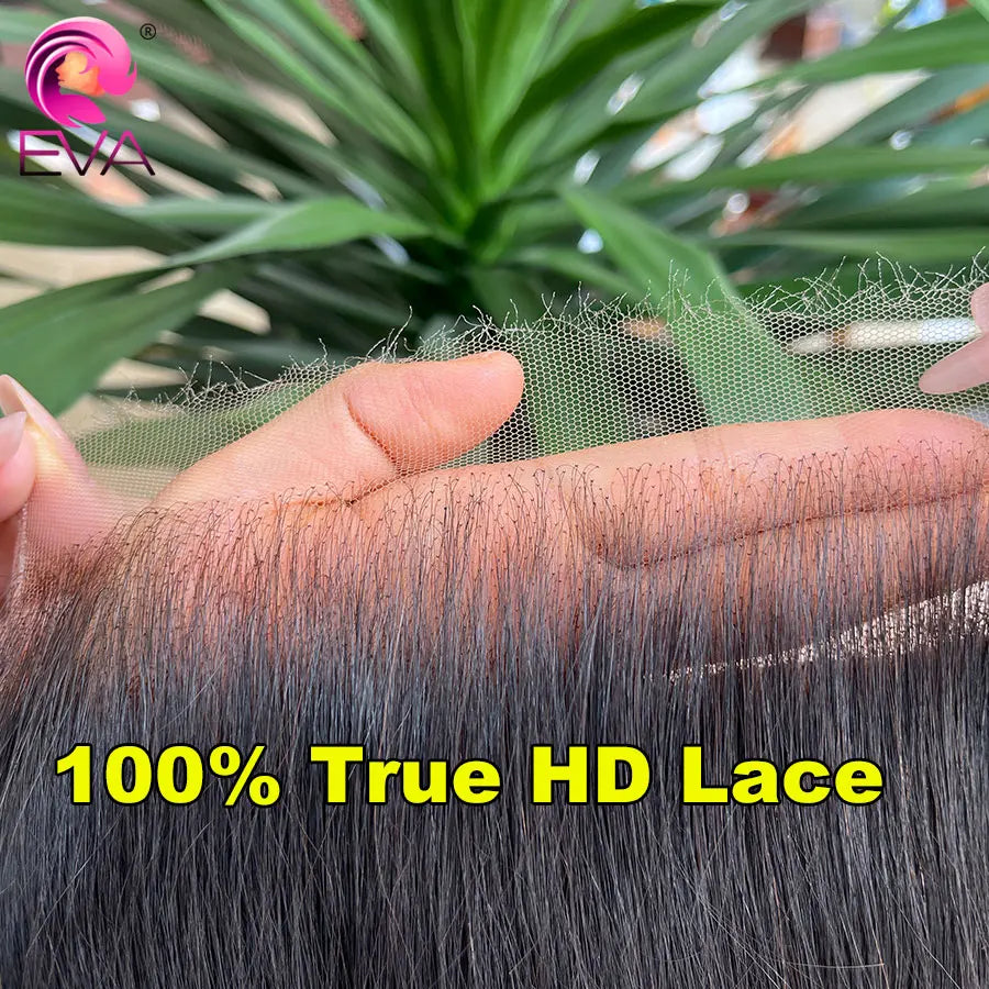 13x6 HD Lace Frontal Closure Melt Skin Invisible HD Transparent Lace 5x5 6x6 7x7 HD Closure Only Virgin Human Hair Pre Plucked