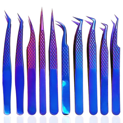 1PC Eyelash Extension Tweezers Lash Applicator Tool Stainless Curved Straight For Eyelash Tongs False Clip Makeup Nail Art Tool