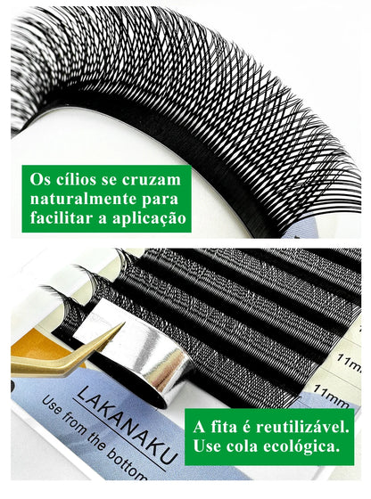 LAKANAKU YY Shape Volume Lashes Y Eyelash Extensions Cilia and Brazilian Volume Cashmere Mink Eyelash Extensions Cilios YY