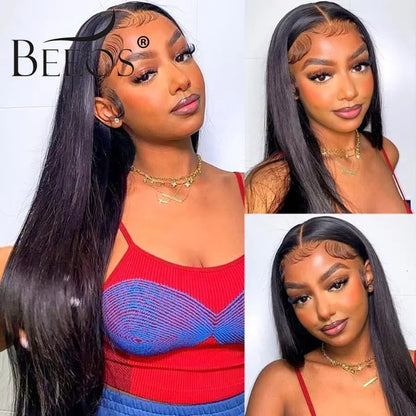 13X6 Lace Frontal 100% Human Hair 13X4 Straight Skinlike Real HD Lace Frontal Only Transparent Pre Plucked Virgin Raw Brazilian