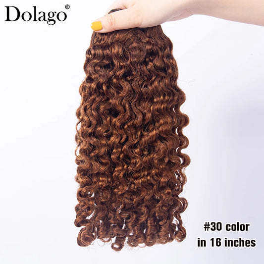 Burmese Curly Hair Bundles Human Hair Colored Hair Bundles Chocolate Brown Bundles Human Hair Deep Curly Bundles Hair Extensions