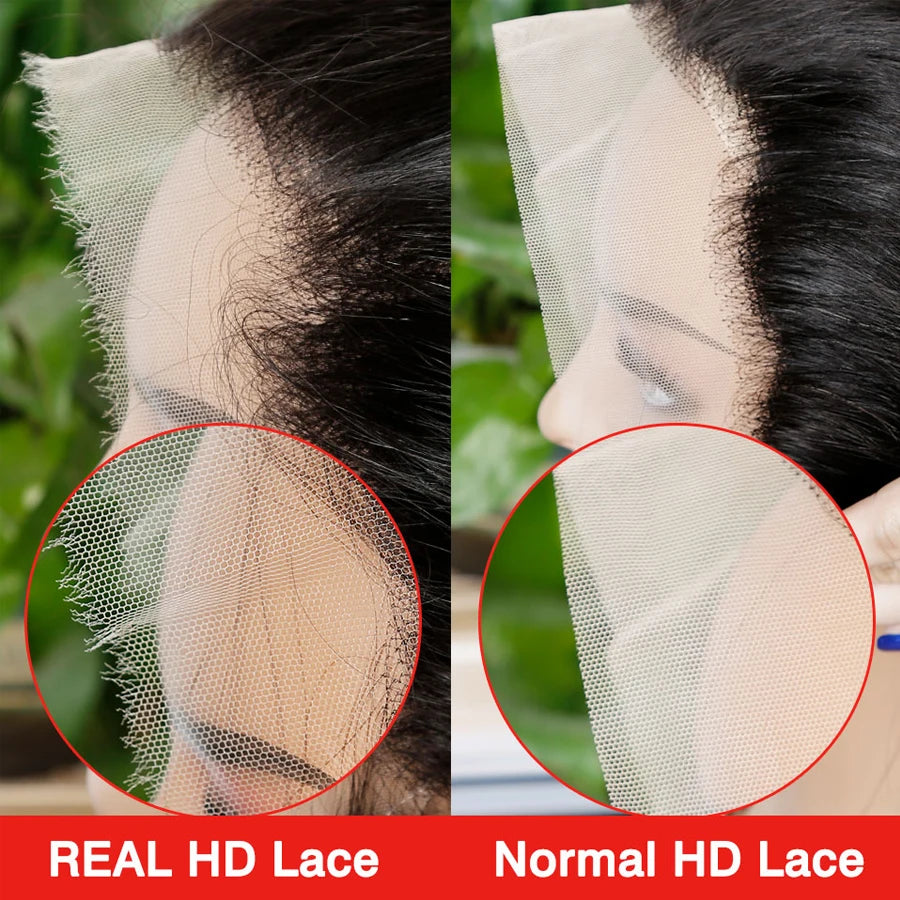 Invisible 5x5 HD Lace Closure Melt Skin Pre Plucked HD Transparent Lace Straight 6x6 7x7 HD Lace Closures Only 100% Human Hair