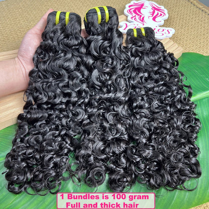 Yiwigs Burmese Curly 100% Human Hair Bundles Bouncy Curly Unprocessed Raw Virgin Hair Weave Extensions For Black Women