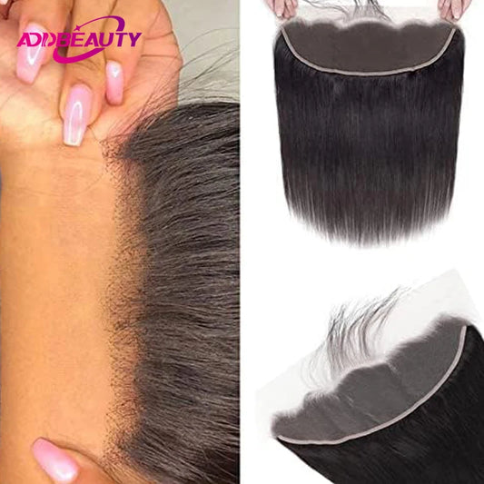 4x4 HD Lace Closure Straight Virgin Human Hair 13x4 Swiss Lace Frontal 6x6 HD Lace Closure Natural Color Pre-Plucked Hairline