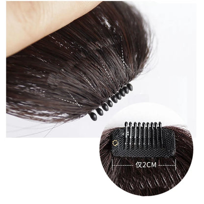 Synthetic  French Style Air Bangs Wig Clip Hairstyle Tool Hair Clip Extension  Hair False Tassel Wig Women's Hair Clip Bangs