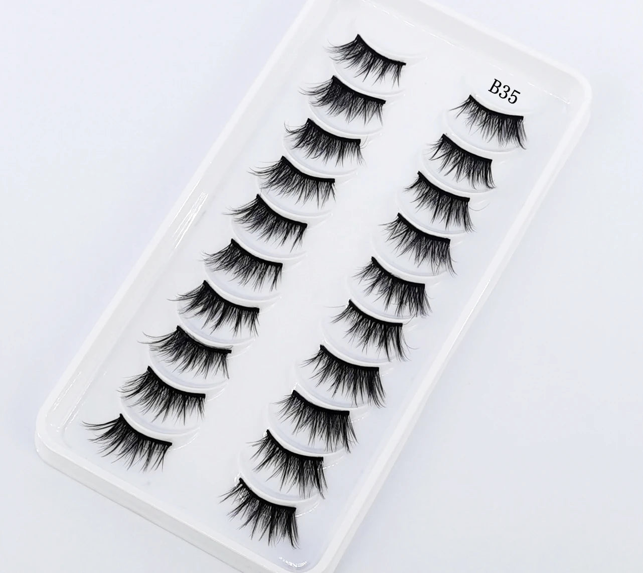 New 10 Pairs Crisscross Half Eye Lashes Natural False eyelashes Handmade 3D Mink Lashes Makeup Tools Reusable Eyelash Extension