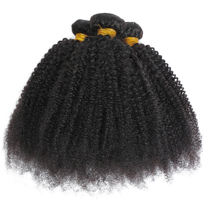 Afro Kinky Curly Bundles Brazilian 1/3 Afro Kinky Human Hair Bundles Deal 8-24" Hair Extensions Curly Human Hair Weave For Women