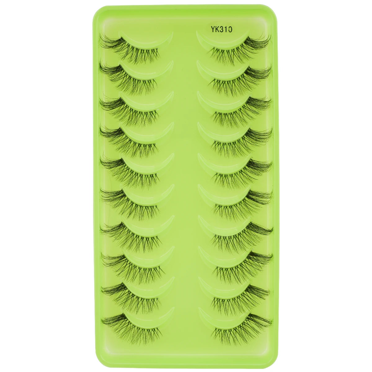 3D Mink Lashes 3/10 Pairs Cat Eye Half Lashes Natural Long False Eyelashes Strip Makeup Soft Fake Eyelash Extension Make Up Tool