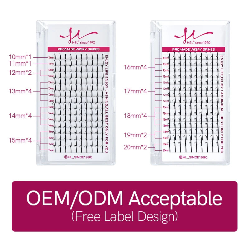 Wispy Fairy Eyelashes Individual Cluster Spikes Lash Wispy Premade Russian Matte Promade Wispy Spikes False Eyelash Extensiones