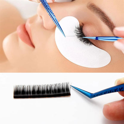 1PC Eyelash Extension Tweezers Lash Applicator Tool Stainless Curved Straight For Eyelash Tongs False Clip Makeup Nail Art Tool