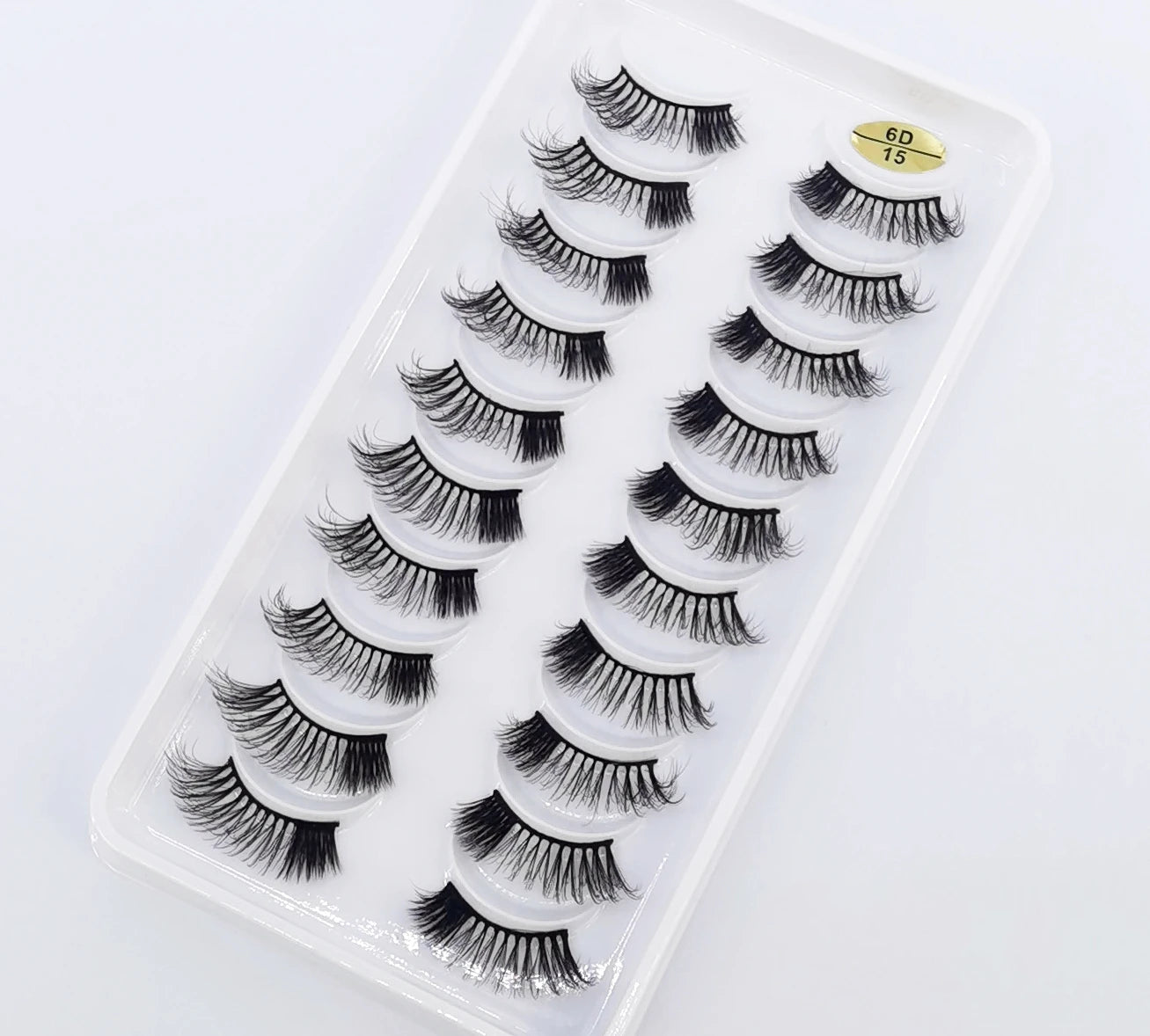 10 Pairs Crisscross Half Eye Lashes Natural False Eyelashes Handmade Faux 3D Mink Lashes Makeup Tools Eyelash Extension