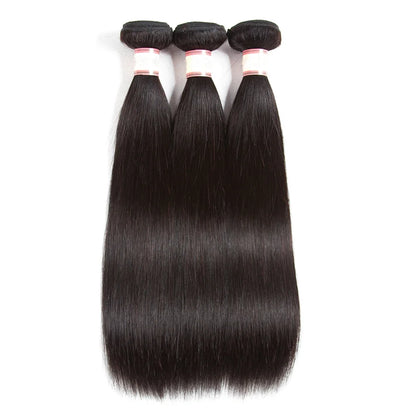 Geeta Straight Bundles Brazilian Straight Human Hair Weave Bundles Natural Black 1/2/3 Bundles100% Human Hair Bundles Remy Hair