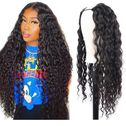V Part Wig Water Wave Human Hair No Leave Out Upgrade U Part Wigs Human Hair Wig Curly Wigs For Black Women No Glue V Part Wigs