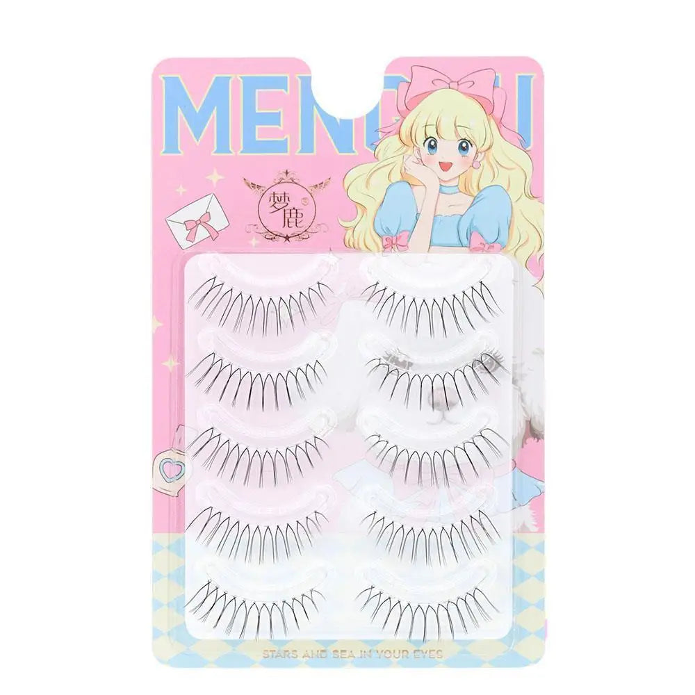 14mm Dream Deer False Eyelashes Lash V-shaped Natural Transparent Makeup Tools Lash Clusters Cosplay Cosmetics Fake Eyelashes
