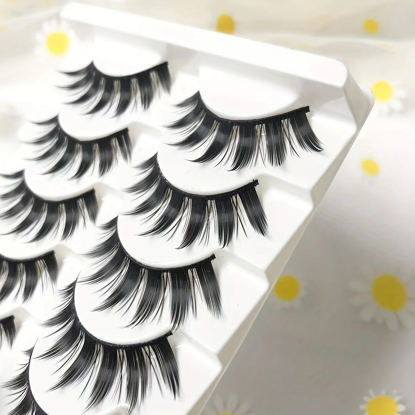 5 pairs of 3D role-playing false eyelashes -5 pairs, C-roll, mixed style dramatic false eyelashes -5 pairs of great demons