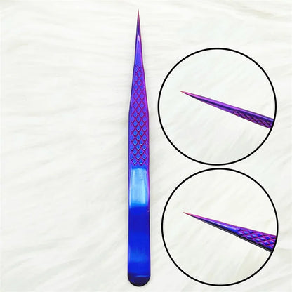 1PC Eyelash Extension Tweezers Lash Applicator Tool Stainless Curved Straight For Eyelash Tongs False Clip Makeup Nail Art Tool
