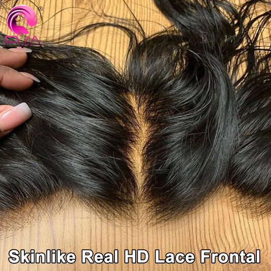 13x6 HD Lace Frontal Closure Melt Skin Invisible HD Transparent Lace 5x5 6x6 7x7 HD Closure Only Virgin Human Hair Pre Plucked