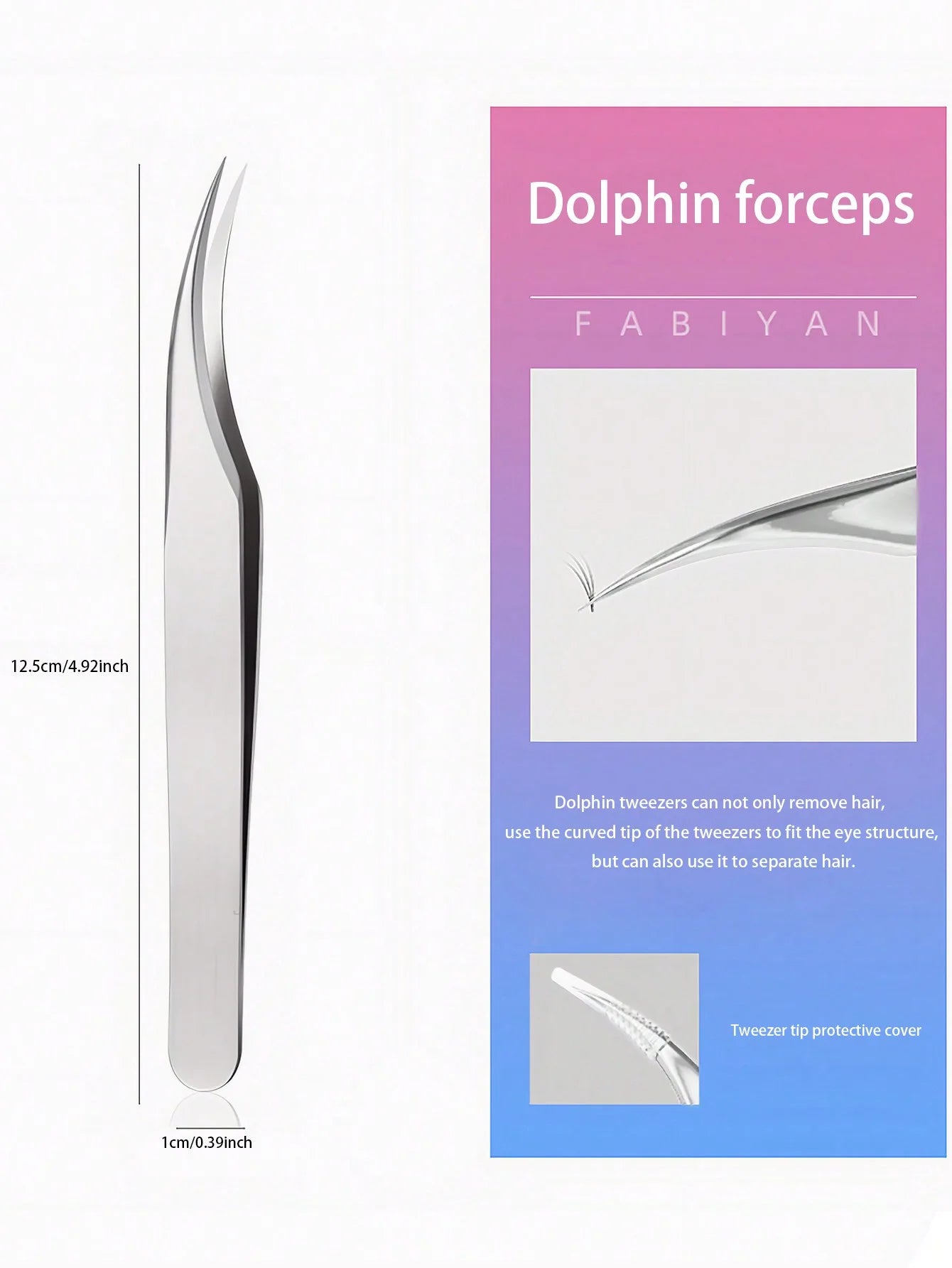 4PCS Eyelash Extensions Tweezers Set  Stainless Steel Tweezers for DIY Lash Extension and Removal Eyebrow Tweezers Nippers Eyela