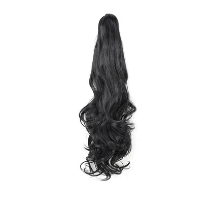 Ponytail Extension Synthetic Claw Clip in Hairpiece Curly Wavy Ponytail Hair Extensions Long Pony Tail Hairpiece for Women
