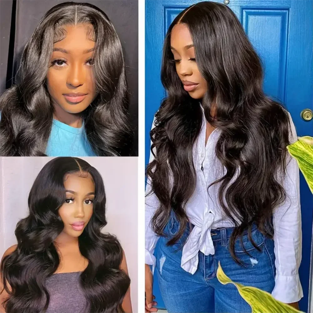 V Part Body Wave Wig 180% Density 100% Brazilian Hair Virgin Hair 18-32 Inch Full Machine Made Human Hair Wigs100% Human Hair Qu