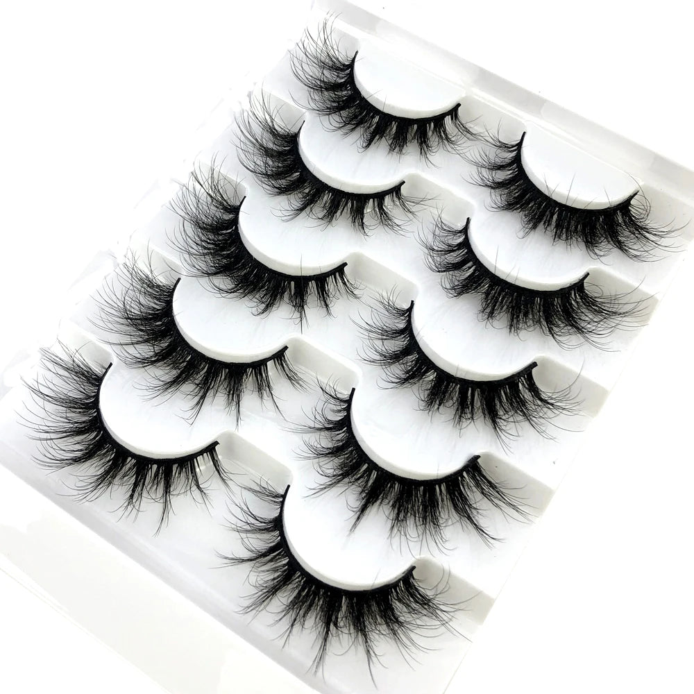Faux Mink Eyelashes Natural 3D Mink Lashes Volume False Eyelashes Dramatic Thick Fake Eyelash Extension Makeup Tool Maquiagem