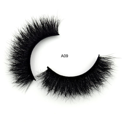 Visofree Mink Eyelashes 3D Mink Lashes Thick Crisscross Winged Eyelashes Cruelty Free Mink 1 Pair/box False Lashes D22