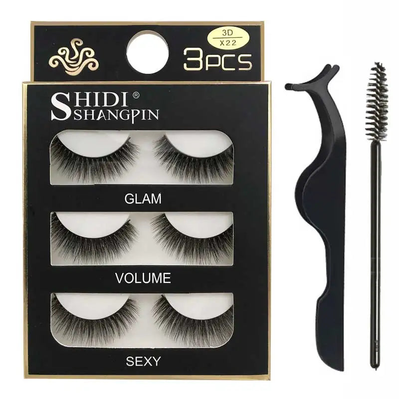 Eyelashes 3d mink lashes natural long make up false eyelashes eyelash brushes makeup eye lashes tweezers 3d lashes maquiagem