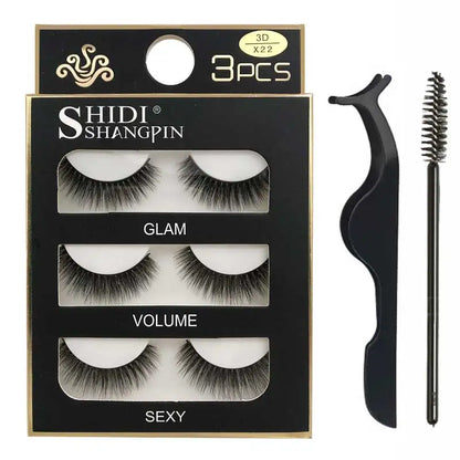 Eyelashes 3d mink lashes natural long make up false eyelashes eyelash brushes makeup eye lashes tweezers 3d lashes maquiagem