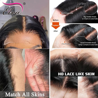 5x5 6x6 7x7 Hd Lace Closure Straight 13x4 13x6 Lace Frontal Closure Hand Tied Human Hair Closures Free Part Hd Lace Closure