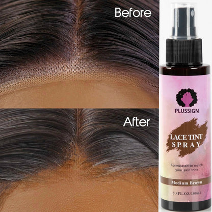 Lace Tint Spray For Wigs,Waterproof Lace Tint Melting Mousse Spray Concealer For Lace Closure Front Wigs Toupees Edge Control
