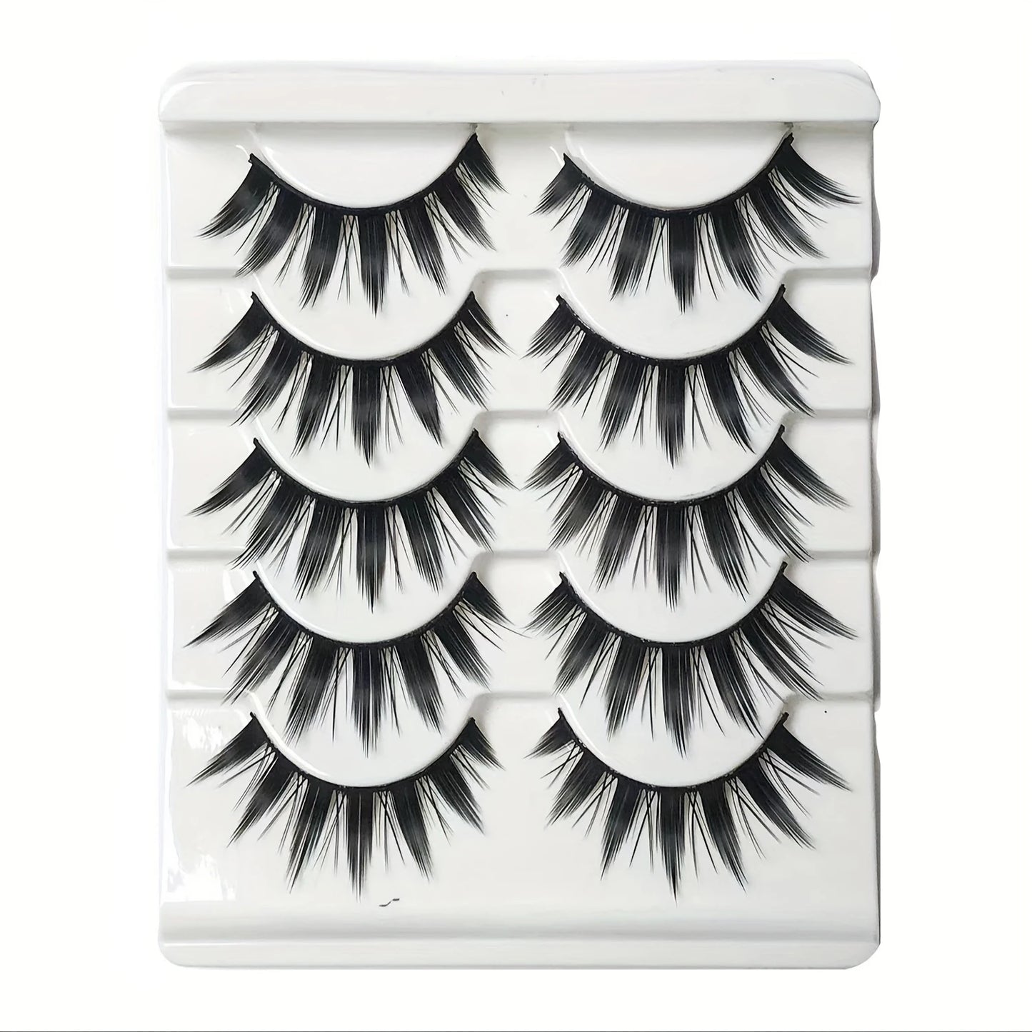 5 pairs of 3D role-playing false eyelashes -5 pairs, C-roll, mixed style dramatic false eyelashes -5 pairs of great demons