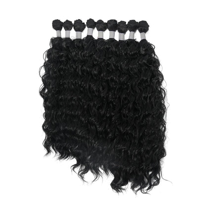 Long Synthetic Hair Bundles 18 20 22inch Loose Curly Hair Exetension Curly Hair Bundles 9PCS For Women