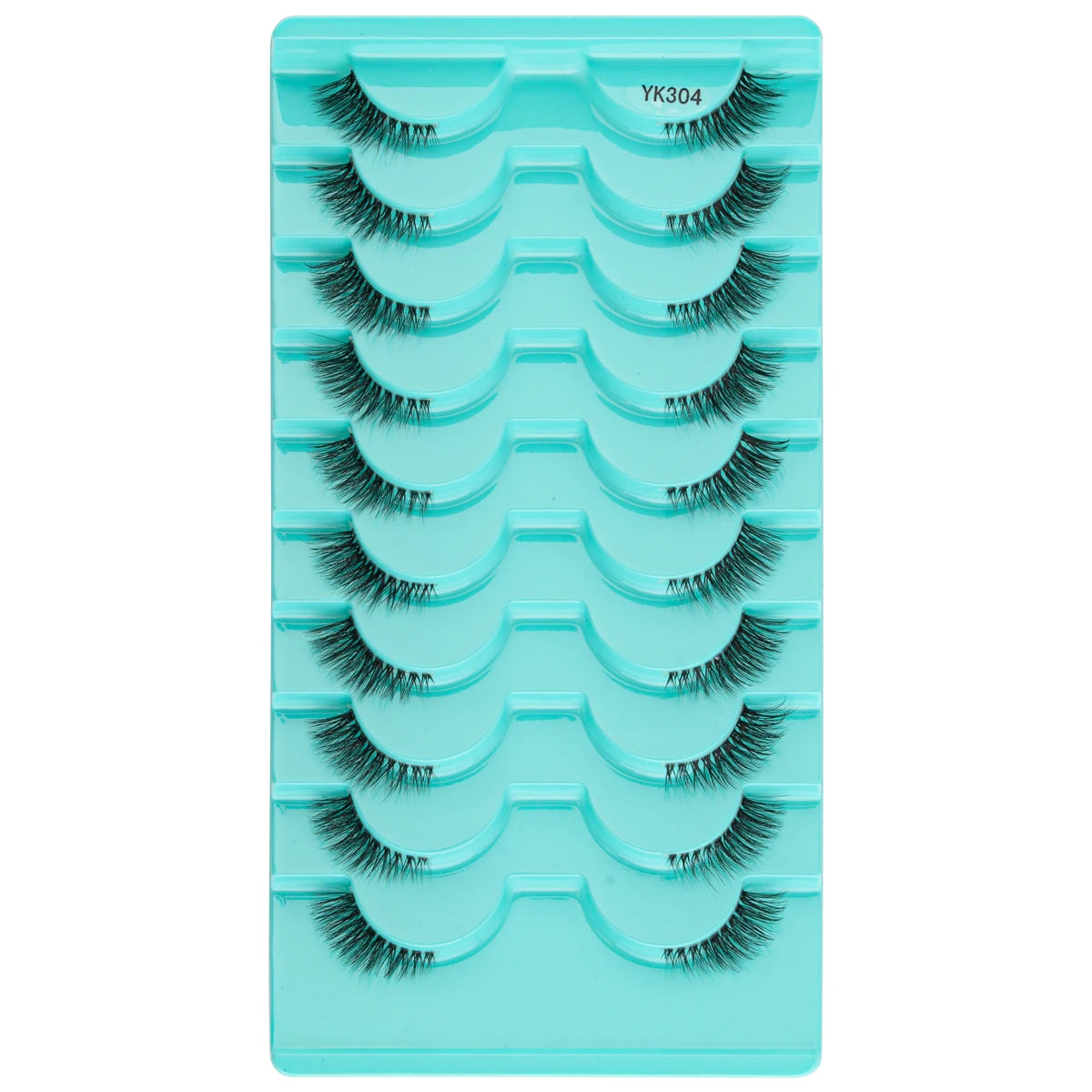 3D Mink Lashes 3/10 Pairs Cat Eye Half Lashes Natural Long False Eyelashes Strip Makeup Soft Fake Eyelash Extension Make Up Tool