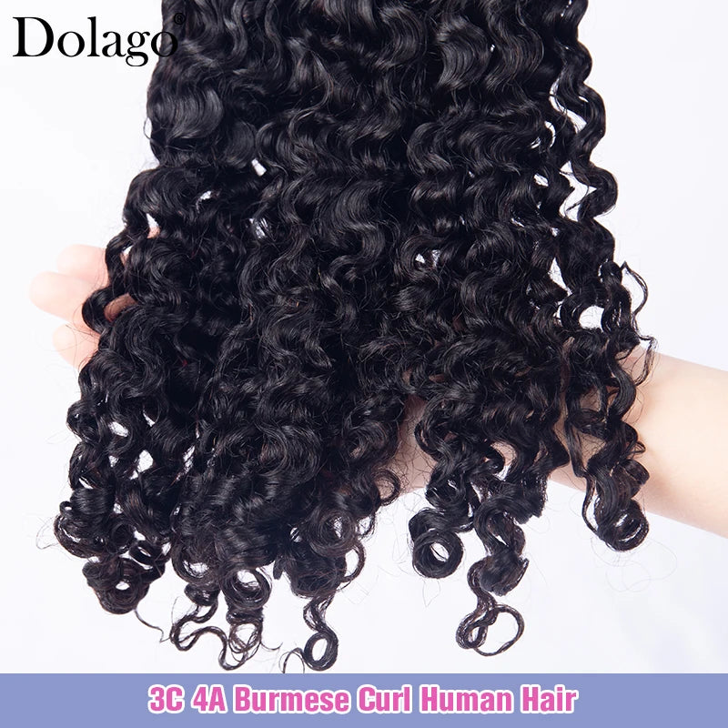 2x6 4x4 5x5 6x6 HD Lace Closure With Bundles Burmese Curly Human Hair Bundles With Closure Raw Weaves Human Hair With Closures