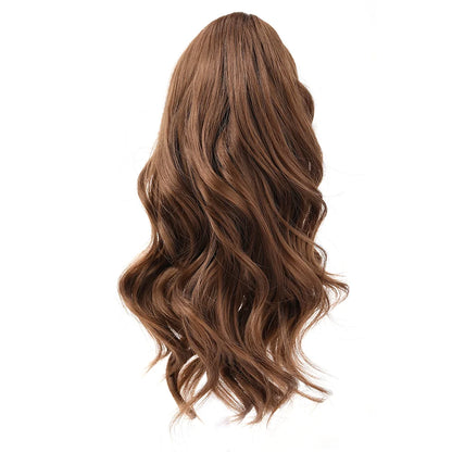 Ponytail Extension Synthetic Hair 10" Claw Clip in Short Curly Wavy Ponytail Hairpiece for Women Girls Daily Use