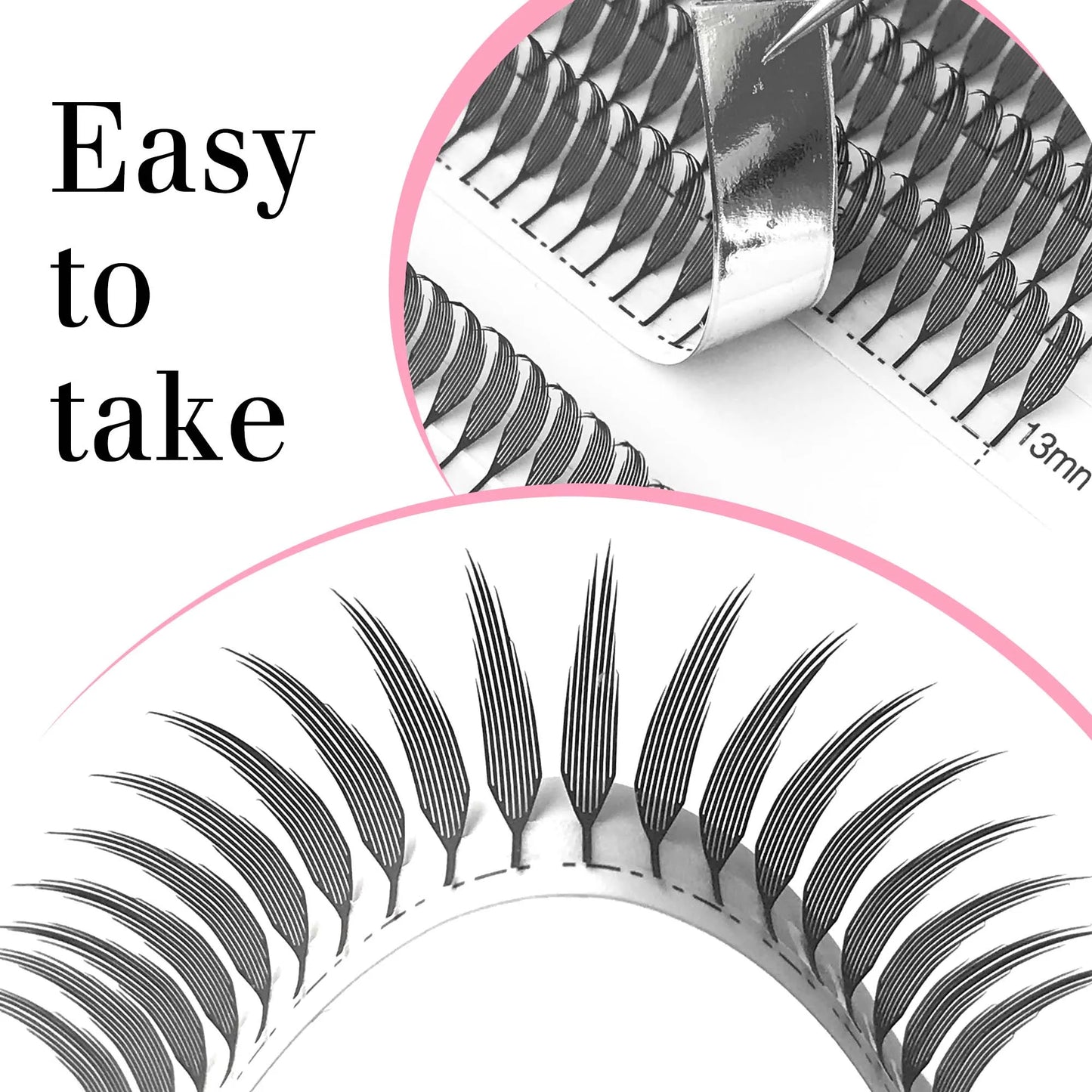 CoMango New Spire Lashes Tower Fans Premade Spikes Eyelash Extensions Single/Mix 8-15mm for Anime Eyelashes Makeup Free Shipping