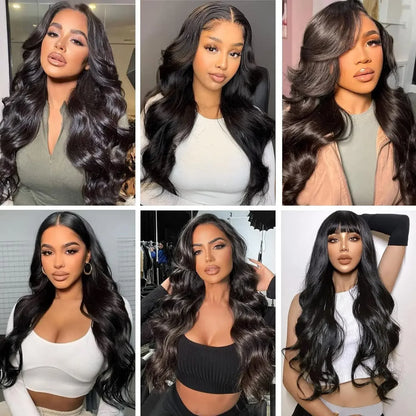 V Part Body Wave Wig 180% Density 100% Brazilian Hair Virgin Hair 18-32 Inch Full Machine Made Human Hair Wigs100% Human Hair Qu