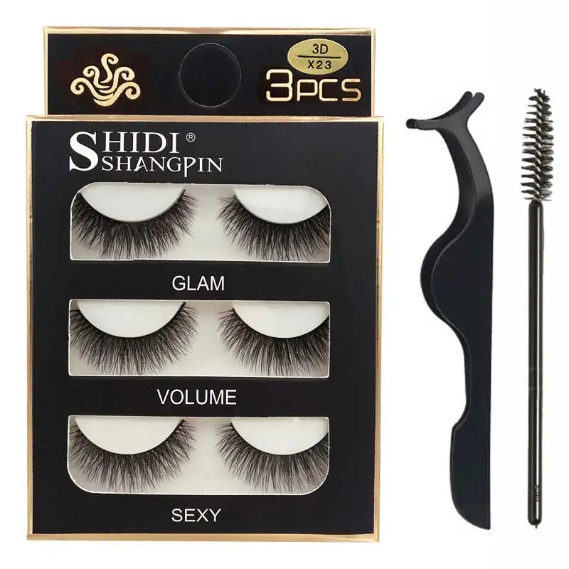 Eyelashes 3d mink lashes natural long make up false eyelashes eyelash brushes makeup eye lashes tweezers 3d lashes maquiagem