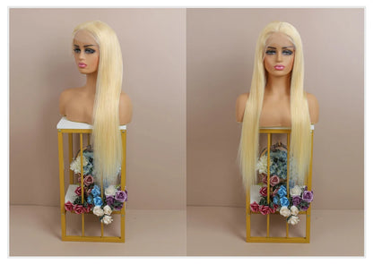 Real 13x4 13x6 HD Lace Frontal Wig 613 Blonde Lace Front Wig Human Hair Bone Straight Human Hair Wigs Pre Plucked with Baby Hair