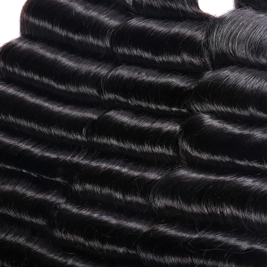 1/3/4 Pcs Loose Deep Wave Bundles Human Hair Brazilian Human Hair Extensions For Women Raw Hair Bundles Deal Lemoda Hair Weaving