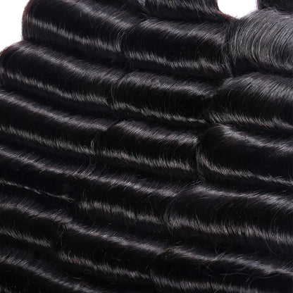 1/3/4 Pcs Loose Deep Wave Bundles Human Hair Brazilian Human Hair Extensions For Women Raw Hair Bundles Deal Lemoda Hair Weaving