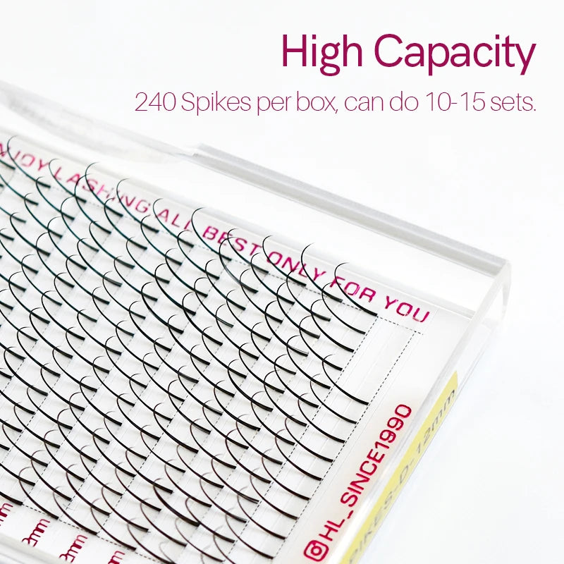 Wispy Fairy Eyelashes Individual Cluster Spikes Lash Wispy Premade Russian Matte Promade Wispy Spikes False Eyelash Extensiones